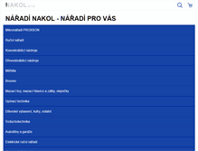 Tablet Screenshot of nakol.cz